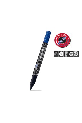 Mas 6414 Cd Permanent Marker Çift Uçlu Mavi