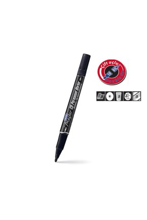 Mas 6414 Cd Permanent Marker Çift Uçlu Siyah