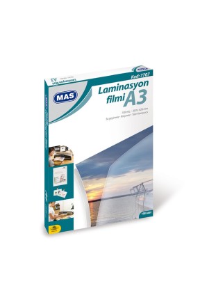 Mas 7707 Laminasyon Filmi A3 125 Mikron 100 Lü Paket