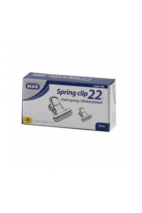 Mas 938 Beyaz Metal Kıskaç 22 mm 24 Lü Paket