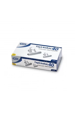 Mas 950 Beyaz Metal Kıskaç 40 mm 24 lü Paket Mas 950 Beyaz Metal Kıskaç 40 mm 24 lü Paket
