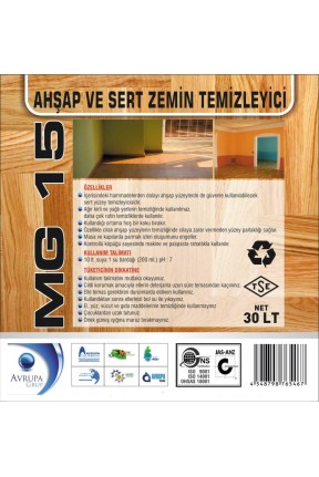 MG 15 Ahşap ve Sert Zemin Temizleme Ürünü 30 Litre