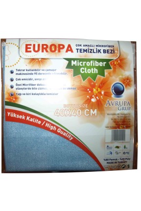 MicroFiber Temizlik Bezi 40*40  Mavi