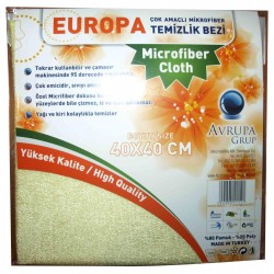 MicroFiber  Temizlik Bezi 40*40  Sarı