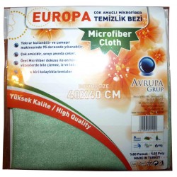 MicroFiber  Temizlik Bezi 40*40 Yeşil