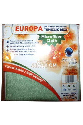 MicroFiber  Temizlik Bezi 40*40 Yeşil