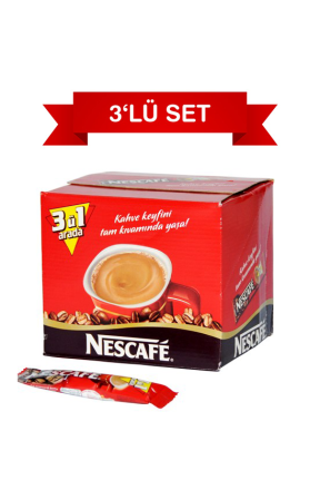 Nescafe 3'ü 1 Arada 17.5 gr 216'lı Paket Nescafe 3'ü 1 Arada 17.5 gr 216'lı Paket