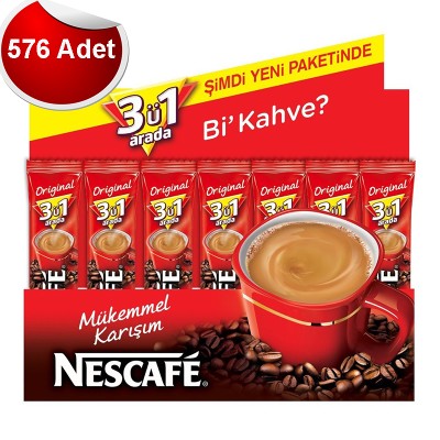 Nescafe 3ü 1 Arada 17.5 gr 576lı Paket