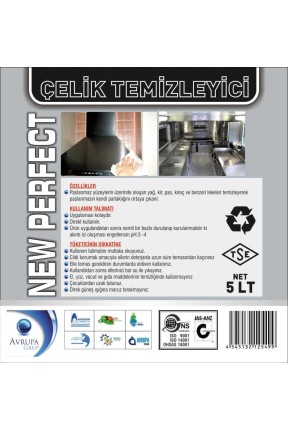 NEW PERFECT Paslanmaz Çelik Temizleme Ürünü 5 Litre