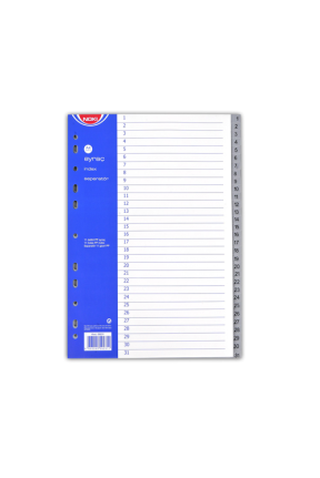 Noki Ayraç Pp 1-31 Rakam Noki Ayraç Pp 1-31 Rakam