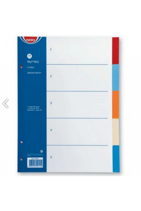 Noki Ayraç PP 5 Renk Noki Ayraç PP 5 Renk