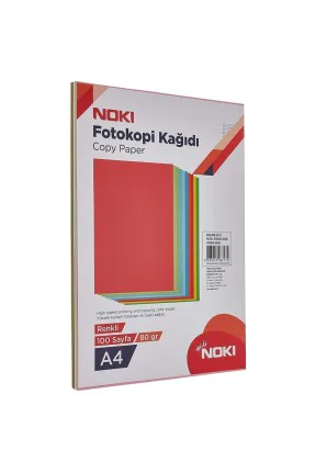 Noki Fotokopi Kağıdı 10 Renkli 100'Lü Noki Fotokopi Kağıdı 10 Renkli 100'Lü
