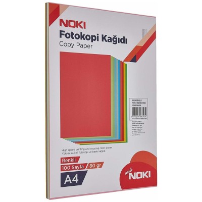 Noki Fotokopi Kağıdı 10 Renkli 100Lü