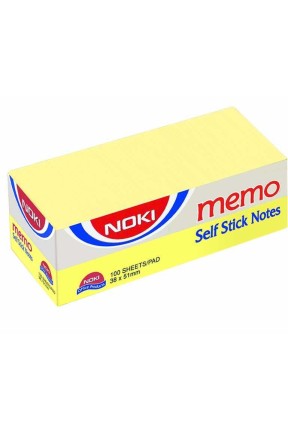 Noki Memo Stıck 38*51 Sarı Yapışkanlı 3 Lü Not Kağıdı
