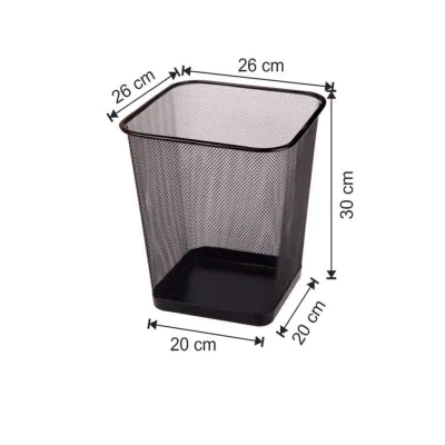 Ofis Tipi Çöp Kare Fileli 15 Litre Ofis Tipi Çöp Kare Fileli 15 Litre
