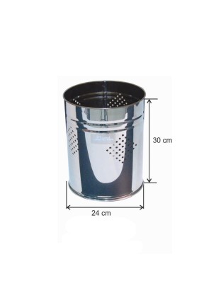 Ofis Tipi Çöp Kovası Delikli Paslanmaz