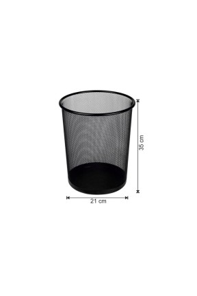 Ofis Tipi Çöp Kovası Konik Tip Fileli 16 Litre