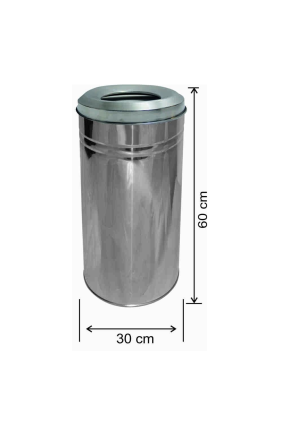 Paslanmaz Çöp Kovası 42 Litre