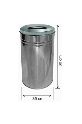 Paslanmaz Çöp Kovası 57 Litre