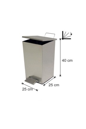Pedallı Amortisörlü Çöp Kovası 21 Litre