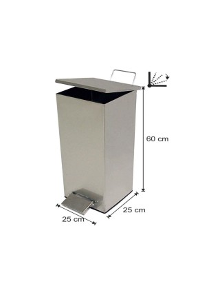 Pedallı Amortisörlü Çöp Kovası 34 Litre