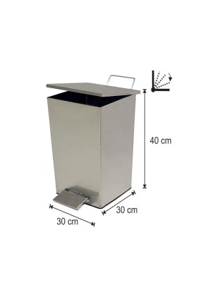 Pedallı Amortisörlü Çöp Kovası 36 Litre