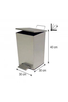 Pedallı Amortisörlü Çöp Kovası 36 Litre
