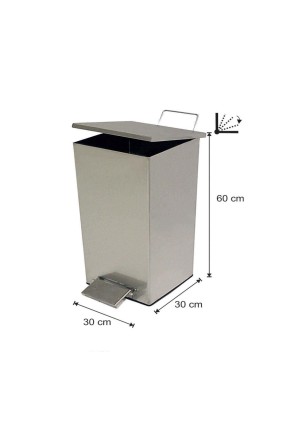 Pedallı Amortisörlü Çöp Kovası 54 Litre