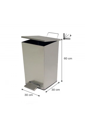 Pedallı Amortisörlü Çöp Kovası 54 Litre