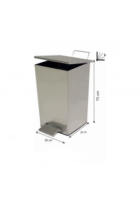 Pedallı Amortisörlü Çöp Kovası 79 Litre