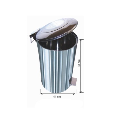 Pedallı Çöp Kovası 70 Litre Paslanmaz