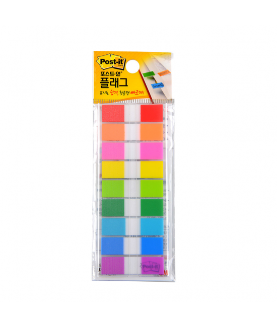 Post-it® 683-9KN Yapışkanlı Not Kağıdı İndex 9 Renk 10 Yaprak