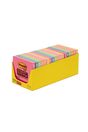Post-it® Super Sticky Notluk Renkli 18 Li Paket
