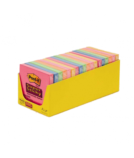 Post-it® Super Sticky Notluk Renkli 18 Li Paket