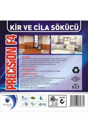 PRECİSİON F4 Kir ve Cila Sökücü 5 Litre