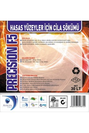 PRECİSİON F5 Kir ve Cila Sökücü 30 Litre