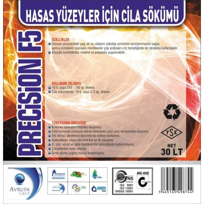 PRECİSİON F5 Kir ve Cila Sökücü 30 Litre