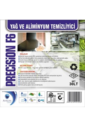 PRECİSİON F6 Kir Yağ ve Aliminyum Tem.Maddesi 30 Litre