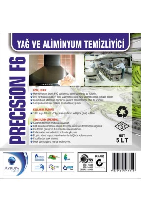 PRECİSİON F6 Kir Yağ ve Aliminyum Tem.Maddesi 5 Litre