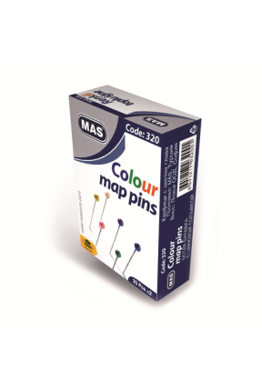 Renkli  Başlı Toplu İğne 32 mm.