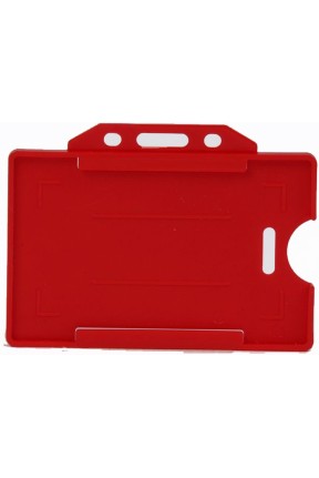 Sarff Sert Plastik Kart Muhafaza Yatay 50 Li Kırmızı