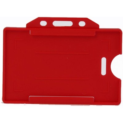 Sarff Sert Plastik Kart Muhafaza Yatay 50 Li Kırmızı
