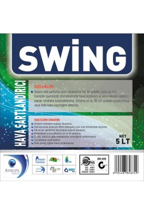 SWING Kötü Kokuları Gideren Hava Şartlandırıcı 5 Litre