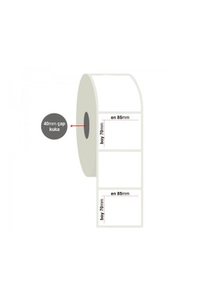 Tanex 85x70mm Eco Termal Etiket 40mm Çap 1000 Li Tanex 85x70mm Eco Termal Etiket 40mm Çap 1000 Li