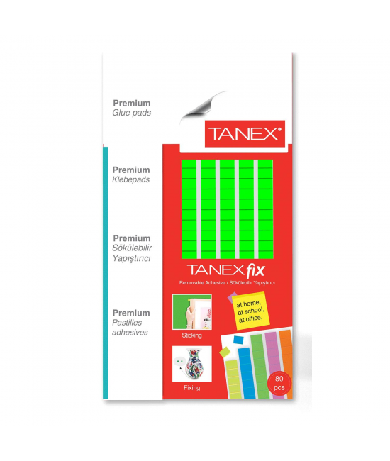 Tanex Fix Sökülebilir Hamur Yapıştırıcı 50 Gram Flo Yeşil