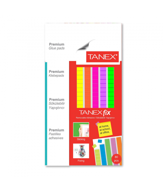 Tanex Fix Sökülebilir Hamur Yapıştırıcı 50 Gram Mix Color