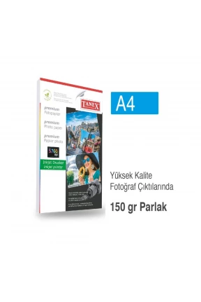 Tanex Fotoğraf Kağıdı A4 150 gr 210 mm x 297 mm 25 Sayfa