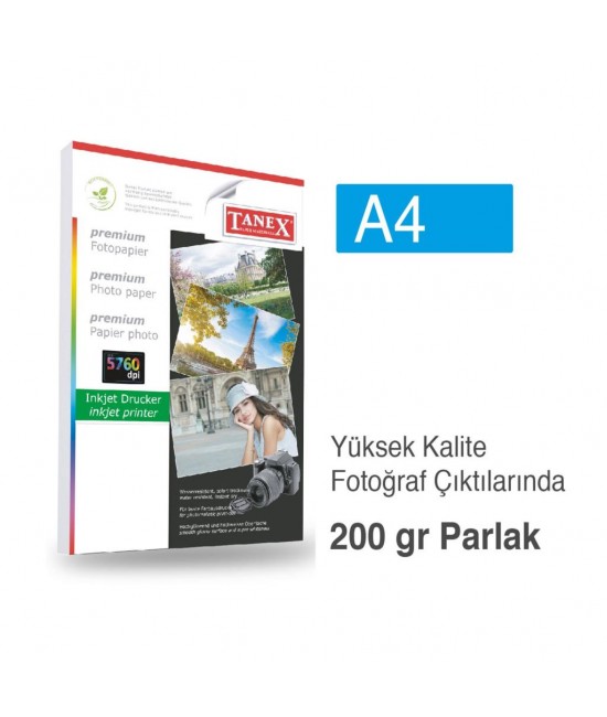 Tanex Photo Paper A4 200 gr 210 mm x 297 mm 25 Pages