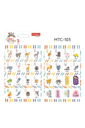 Tanex Mtc-103 Öğretici İlkokul Harf Etiketi