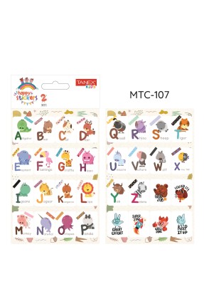 Tanex Mtc-107 Öğretici İlkokul Harf Etiketi